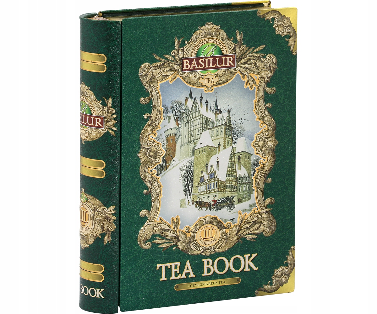 Herbata zielona Basilur Tea Book III liść Truskawka puszka Książka 100 g