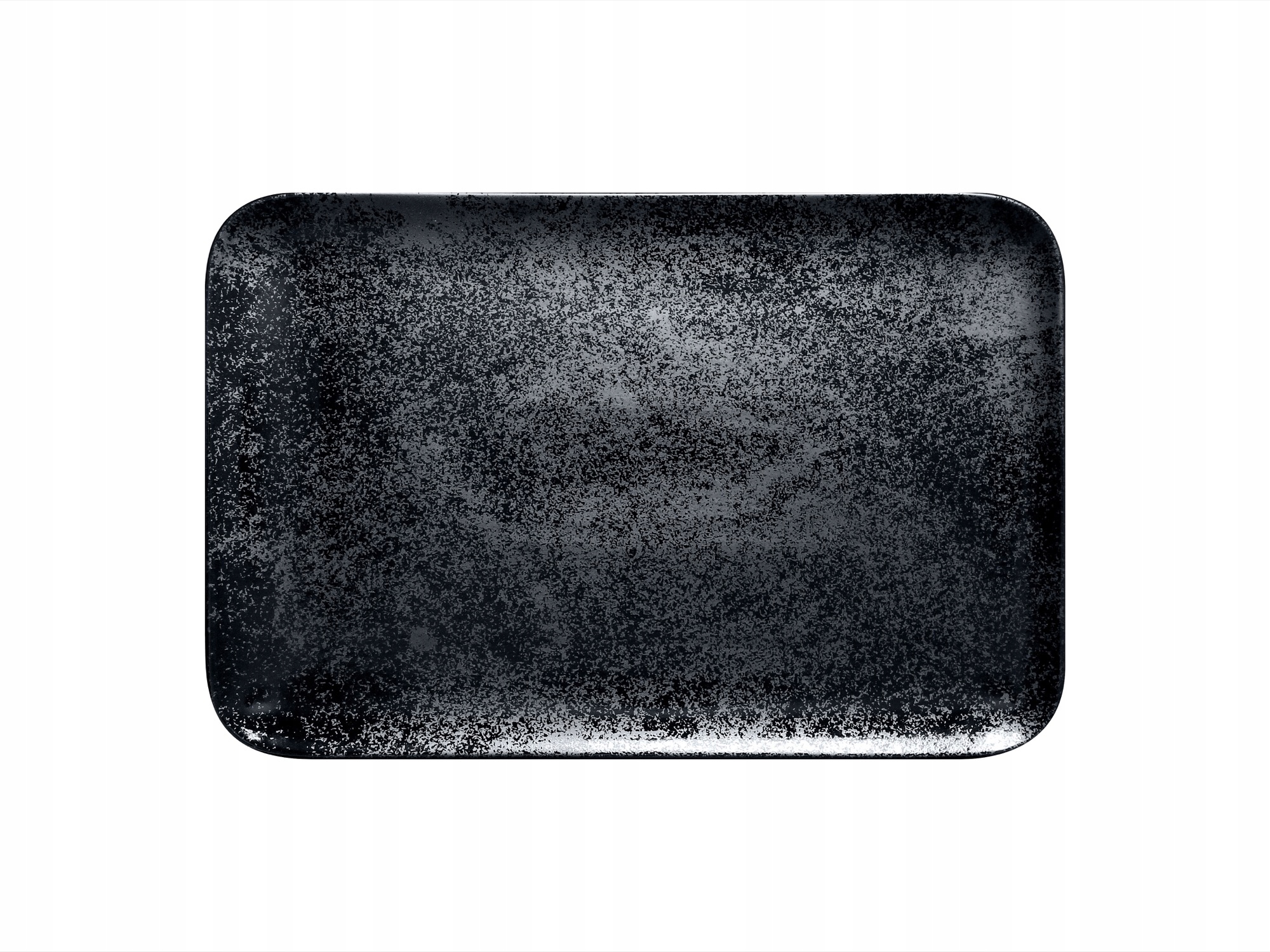 Porcelánový Rak Karbon Talíř obdélníkový 38 x 21 cm černý