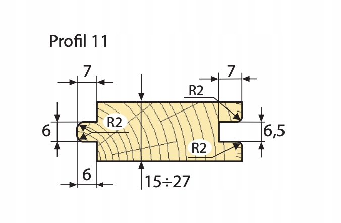 Faba Sada fréz pro podlahovou desku Z4 Hm 140x40xH34 mm Profil 11