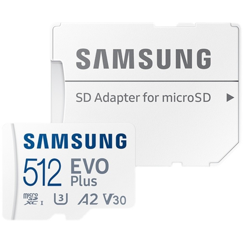 Paměťová karta Samsung 512 Gb microSDXC, Uhs-i U3 A2 Evo Plus s adaptérem