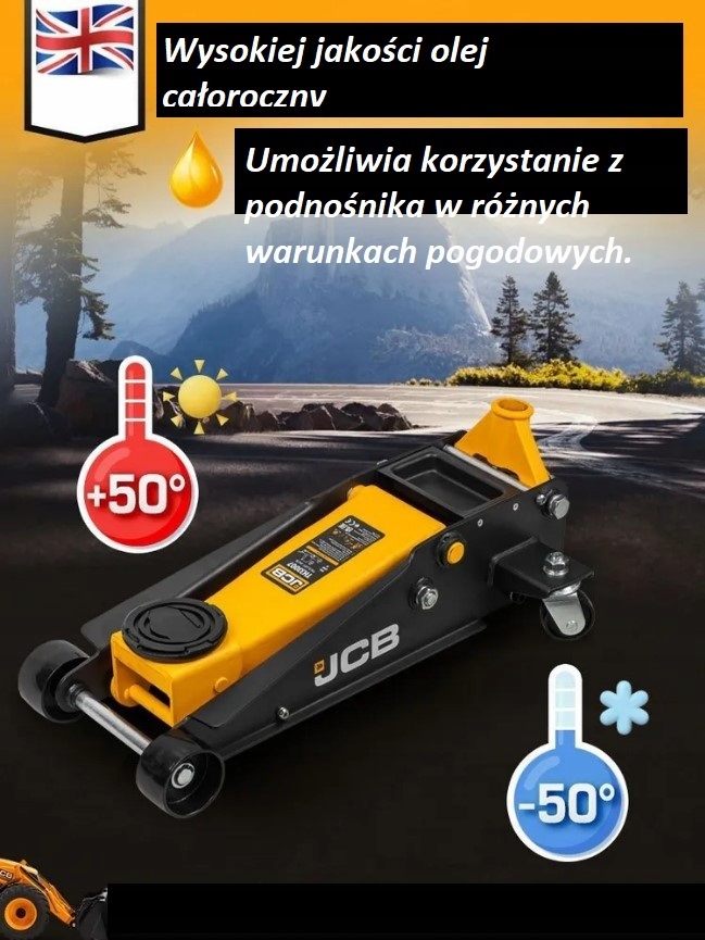 PODNOŚNIK LEWAREK 135mm- 340mm LEWAREK ŻABA JCB 2T Maksymalna wysokość podnoszenia 340 mm