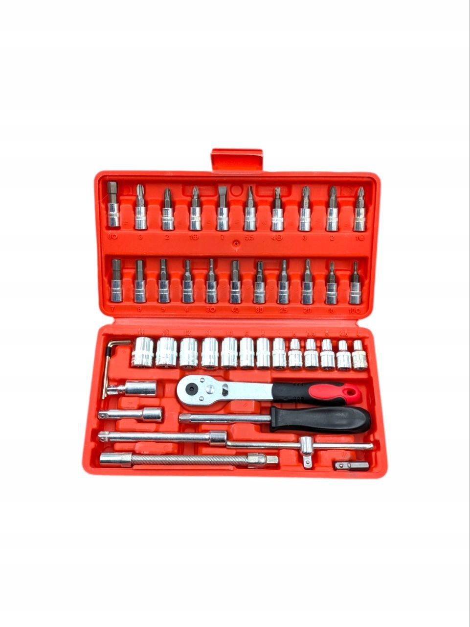 Zestaw Kluczy Nasadowych 1/4'' 46 Szt