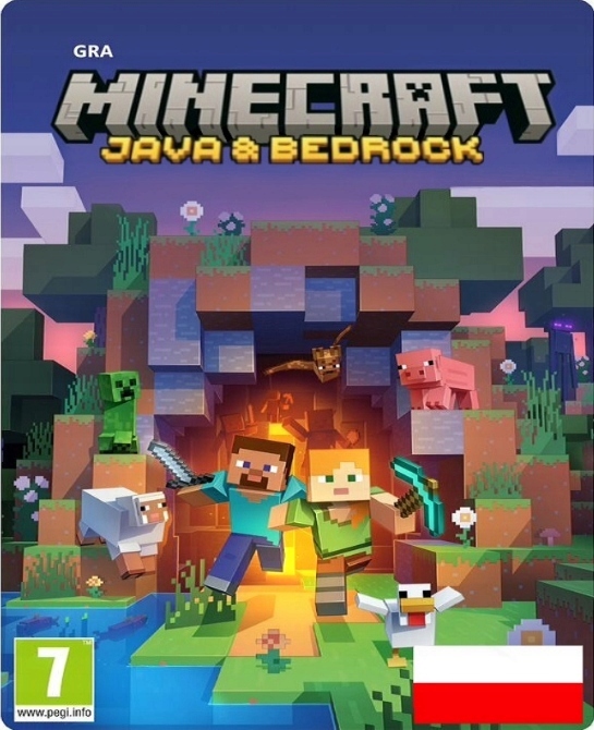 Minecraft Premium JAVA & BEDROCK EDITION - GRA PC - POLSKA WERSJA - KLUCZ Wersja gry cyfrowa