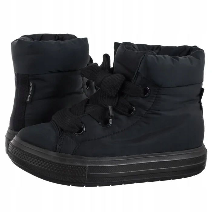 Boty Sněhule Converse Ctas Elements Boot Hi Black A12941C Černé