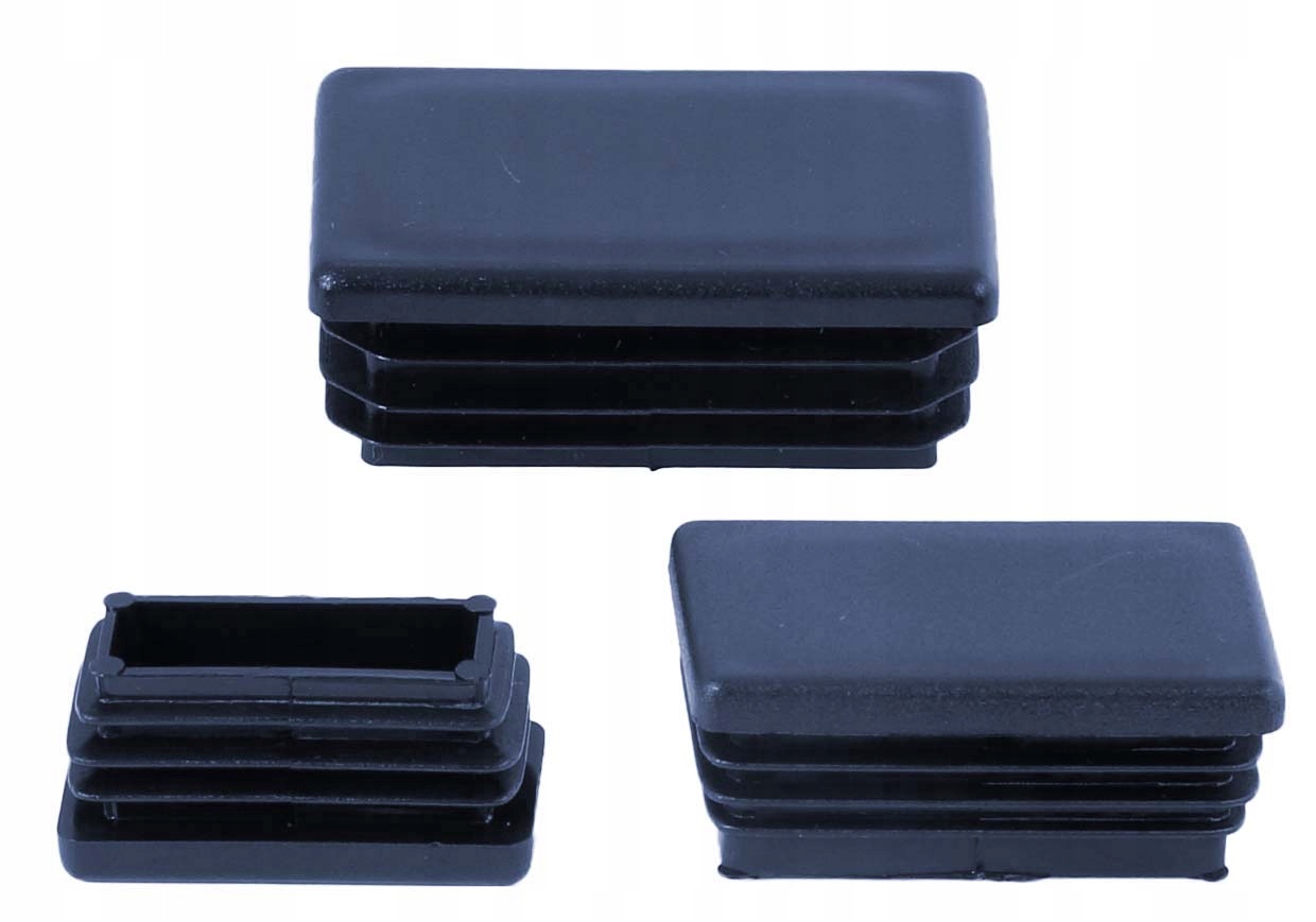 Obdélníková zátka pod profil 40x60 grafit 100ks