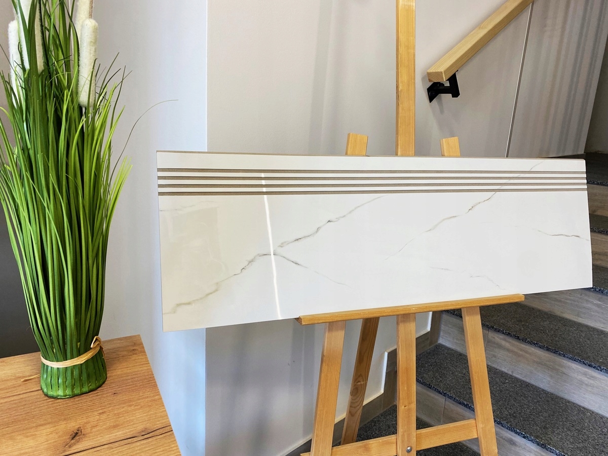 Gres stopnica 30x120 marmur carrara Nowość