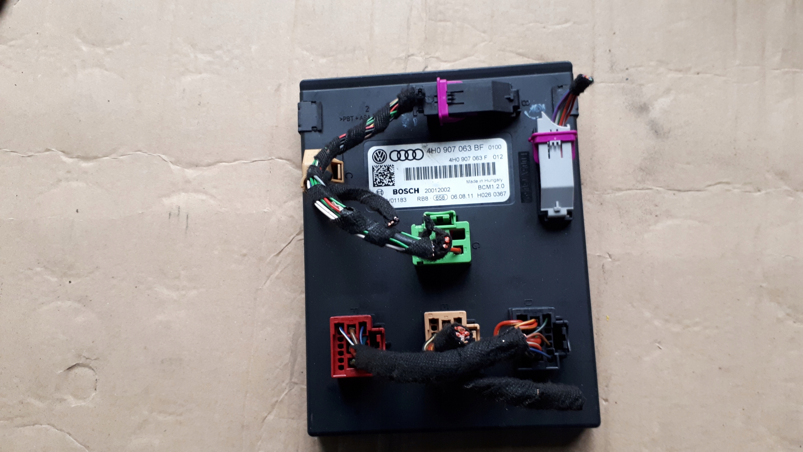 A7 4G comfort control unit control unit 4H0907063BF A6 C7