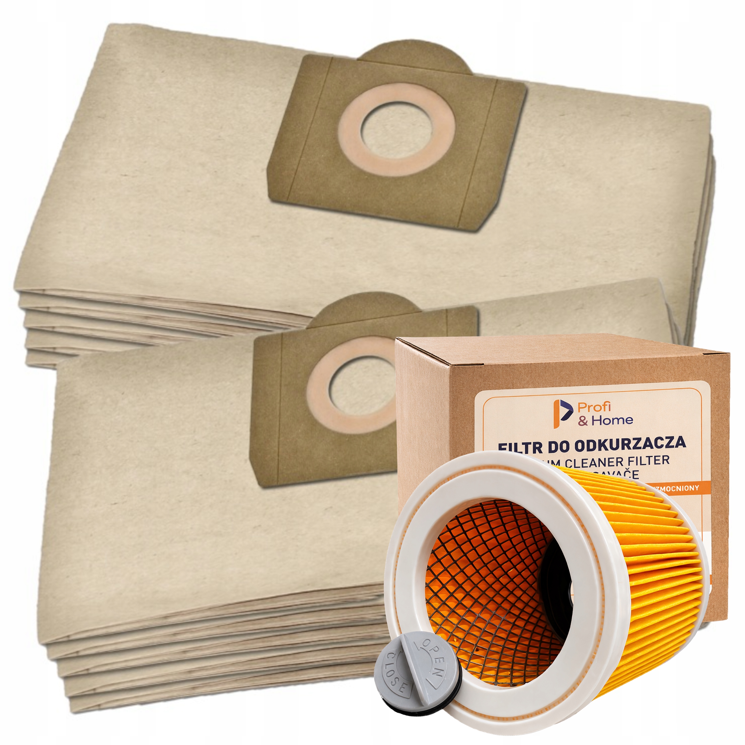 10x WORKI FILTR DO ODKURZACZA KARCHER WD3 200 MV3 WD2 PLUS SE4001 WD3 KWD3