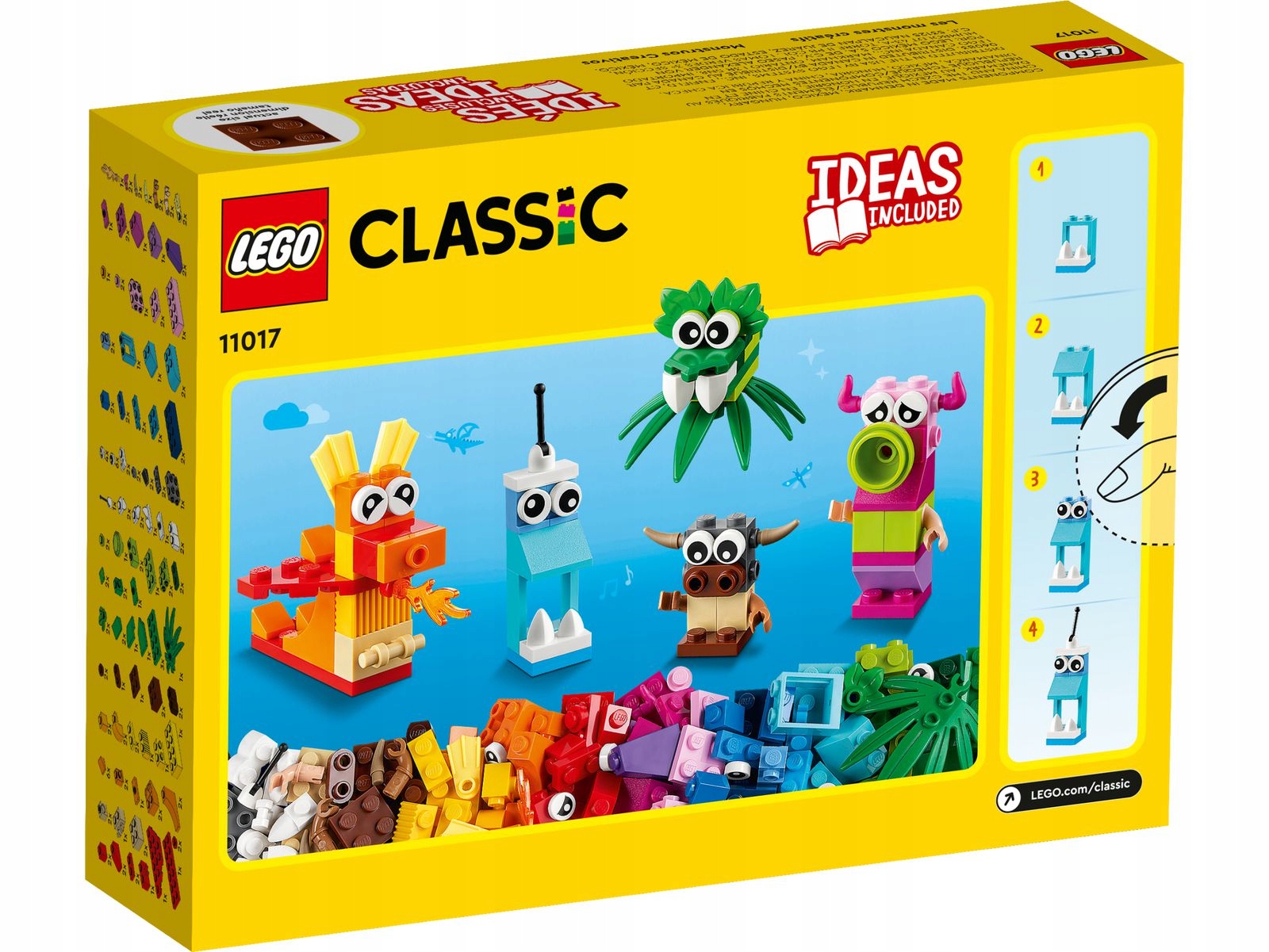 LEGO CLASSIC 11017 KREATYWNE POTWORY Stan opakowania oryginalne