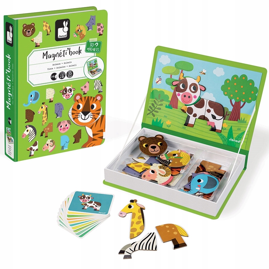 ZWIERZĘTA MAGNETIBOOK JANOD Układanka magnetyczna
