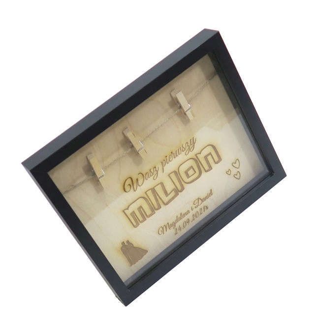 RAMKA 3D WASZ PIERWSZY MILION PREZENT ŚLUB MB64 Kod producenta MB64
