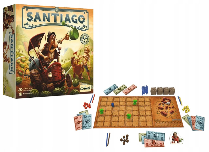 Rodzinna Gra Planszowa towaarzyska Integracyjna Santiago Planszówka dzieci