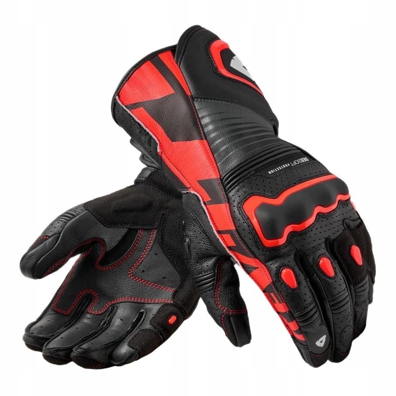 Športové rukavice Revit Argon 3 Black/neon Red čierna červená fluo