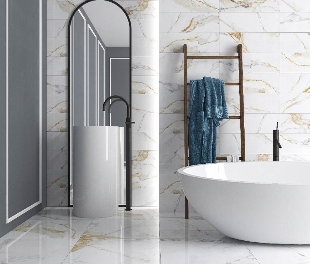 PŁYTKI GRES ECOCERAMIC MARSHALL GOLD POLER 60X120 2szt/ 1,44M2 Jednostka sprzedaży paczka