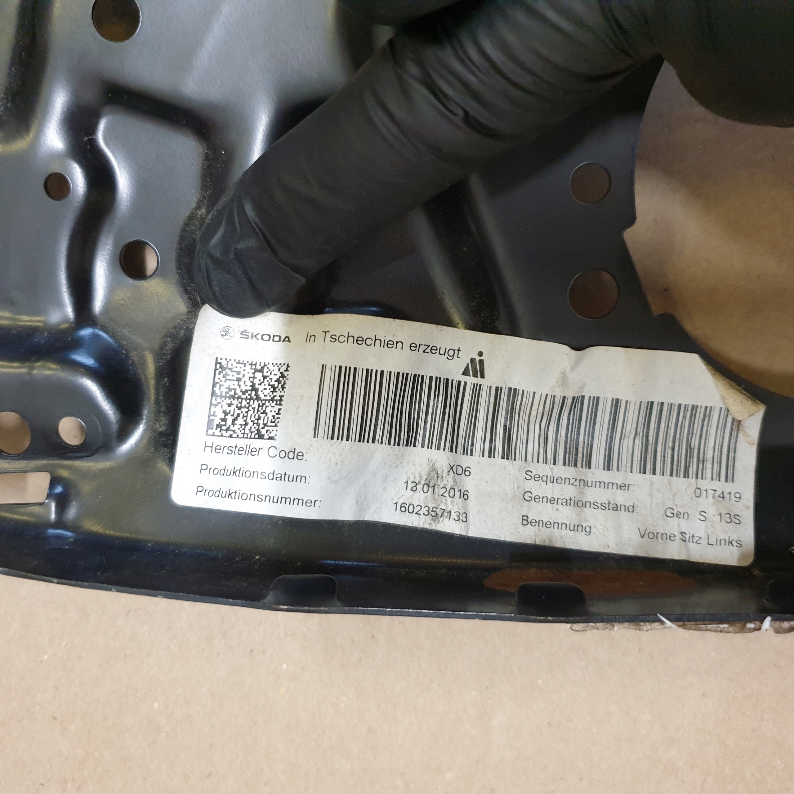 Support Siège Avant Sièges SKODA SUPERB III 3V