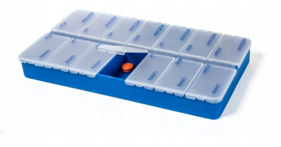 

Kasetka Na Leki Tabletki Lekarstwa 7 Dni 2 Pory