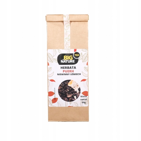 Herbata PUERH NIEWINNY UŚMIECH 50g - BIG NATURE — 2