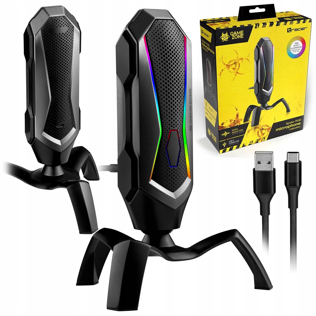 

mikrofon z redukcją szumów Tracer Spider Rgb