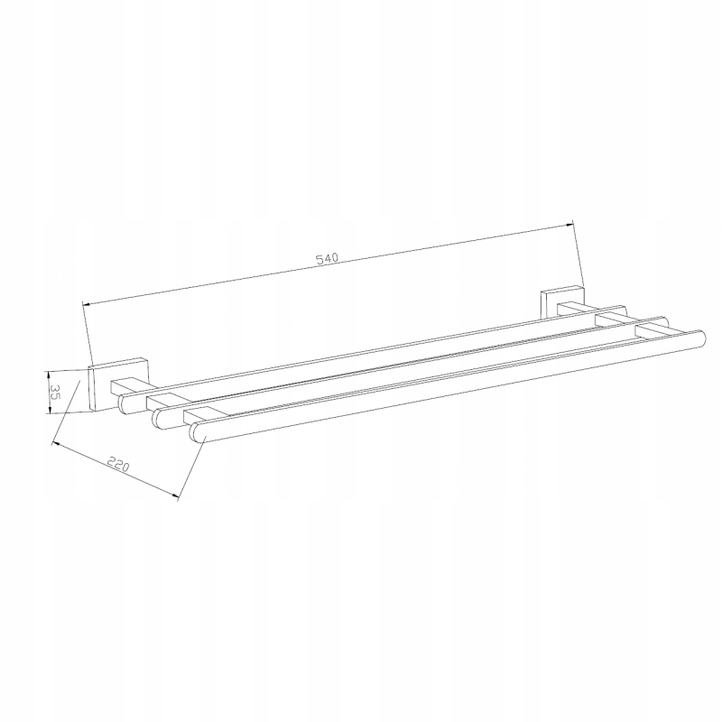 Mexen Arno police na ručník, Zlatorůžová