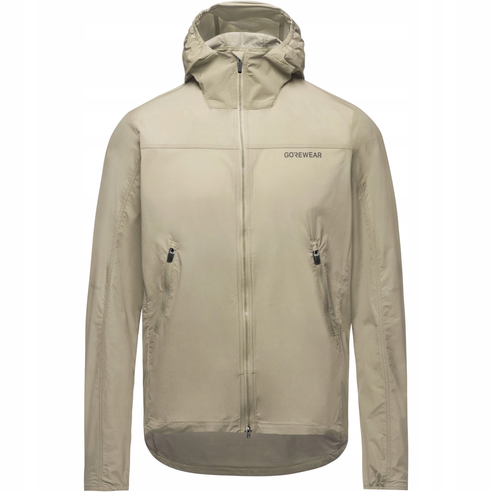 Gore Fernflow Hooded Windbreaker Mens Tech Beige M