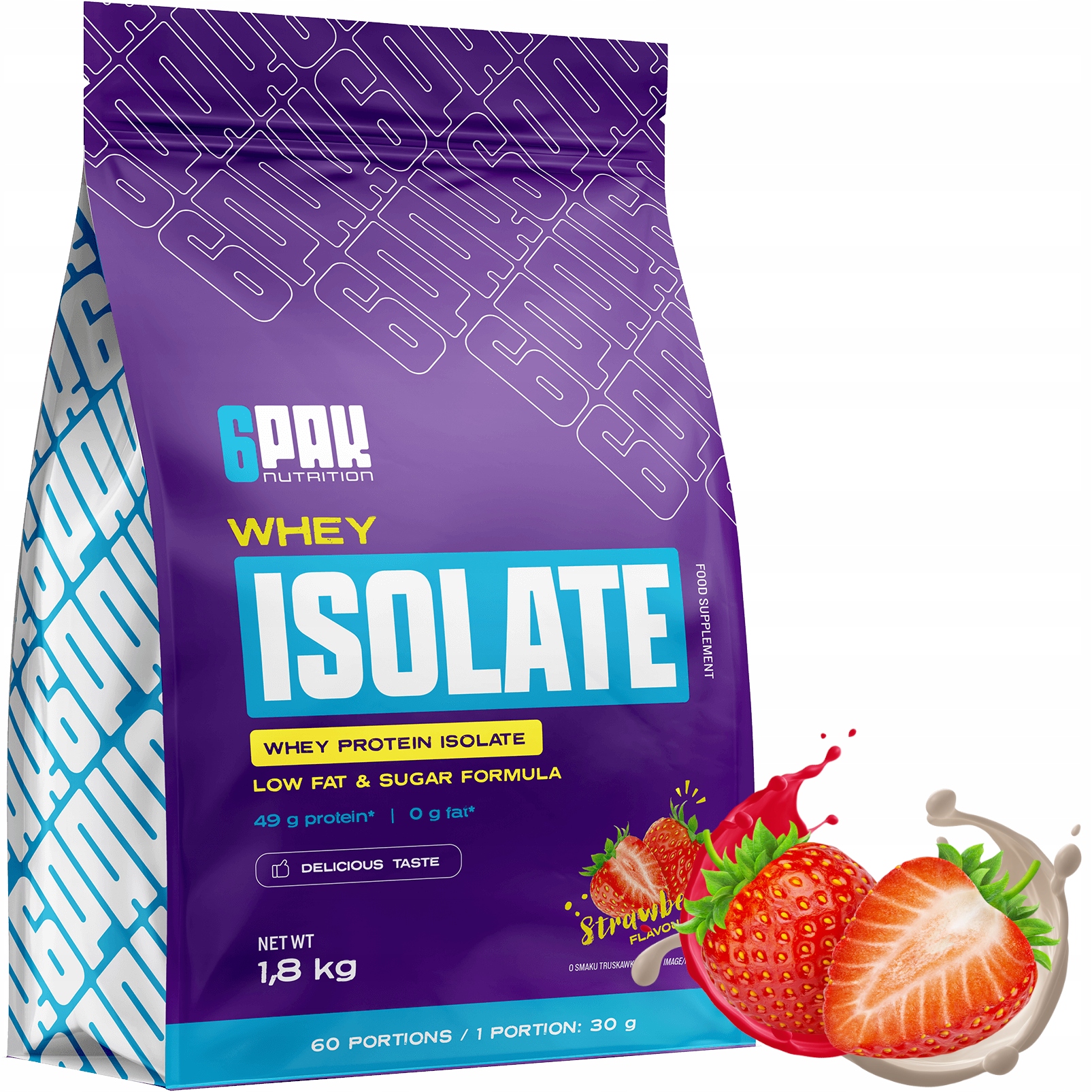 Nutrition Whey Isolate 1800 g jahoda bílkovina