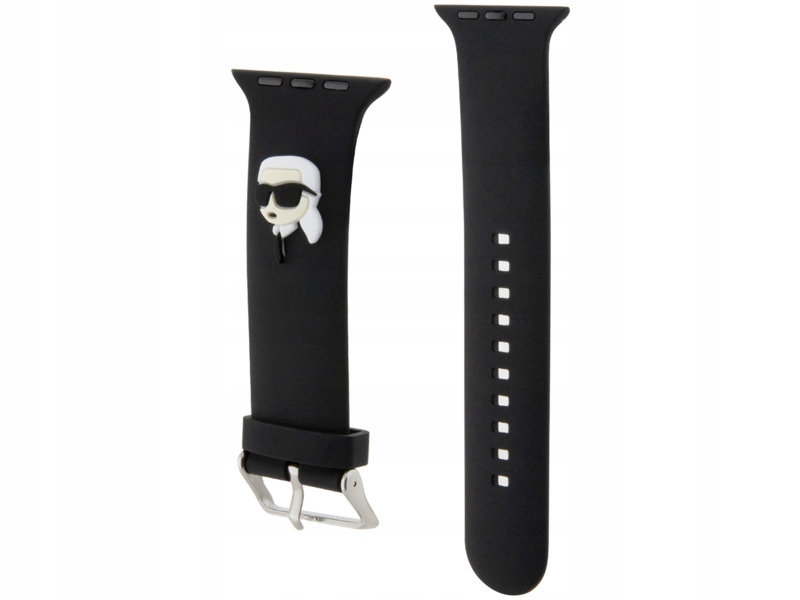 Pasek Karl Lagerfeld Karl Head do Apple Watch (42/44/45mm) Czarny