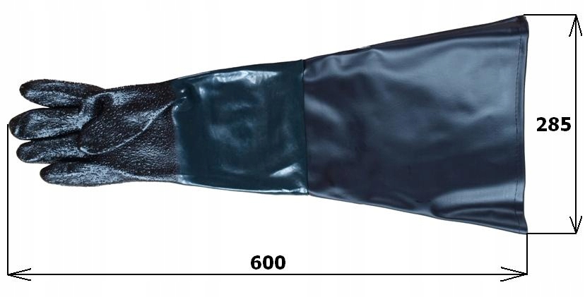 RĘKAWICE DO PIASKOWANIA XXL PIASKARKI 220L DŁUGIE Marka bez marki