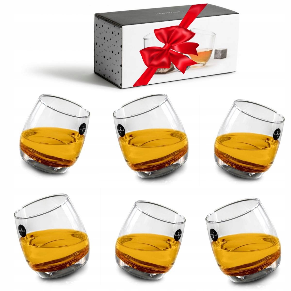 

Szklanki Do Whisky Kieliszki 6 szt. Bujające się