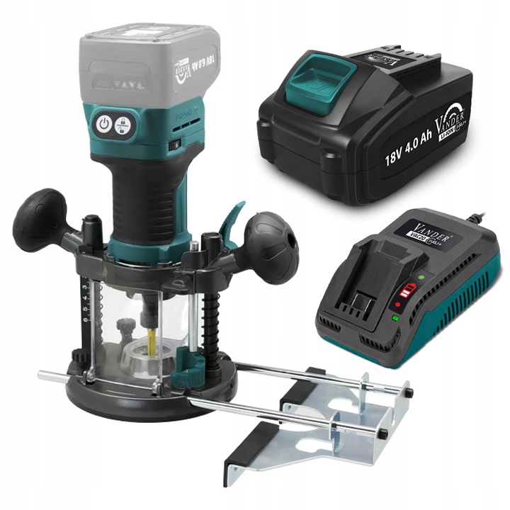 Frezarka Górnowrzecionowa Akumulatorowa 4 Przystawki 4 Ah VANDER VFR810