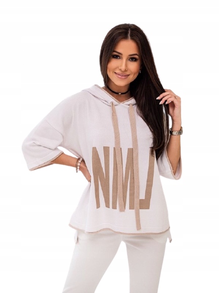 Kapuce Mikina Cocomore Nml bílá ecru béžová