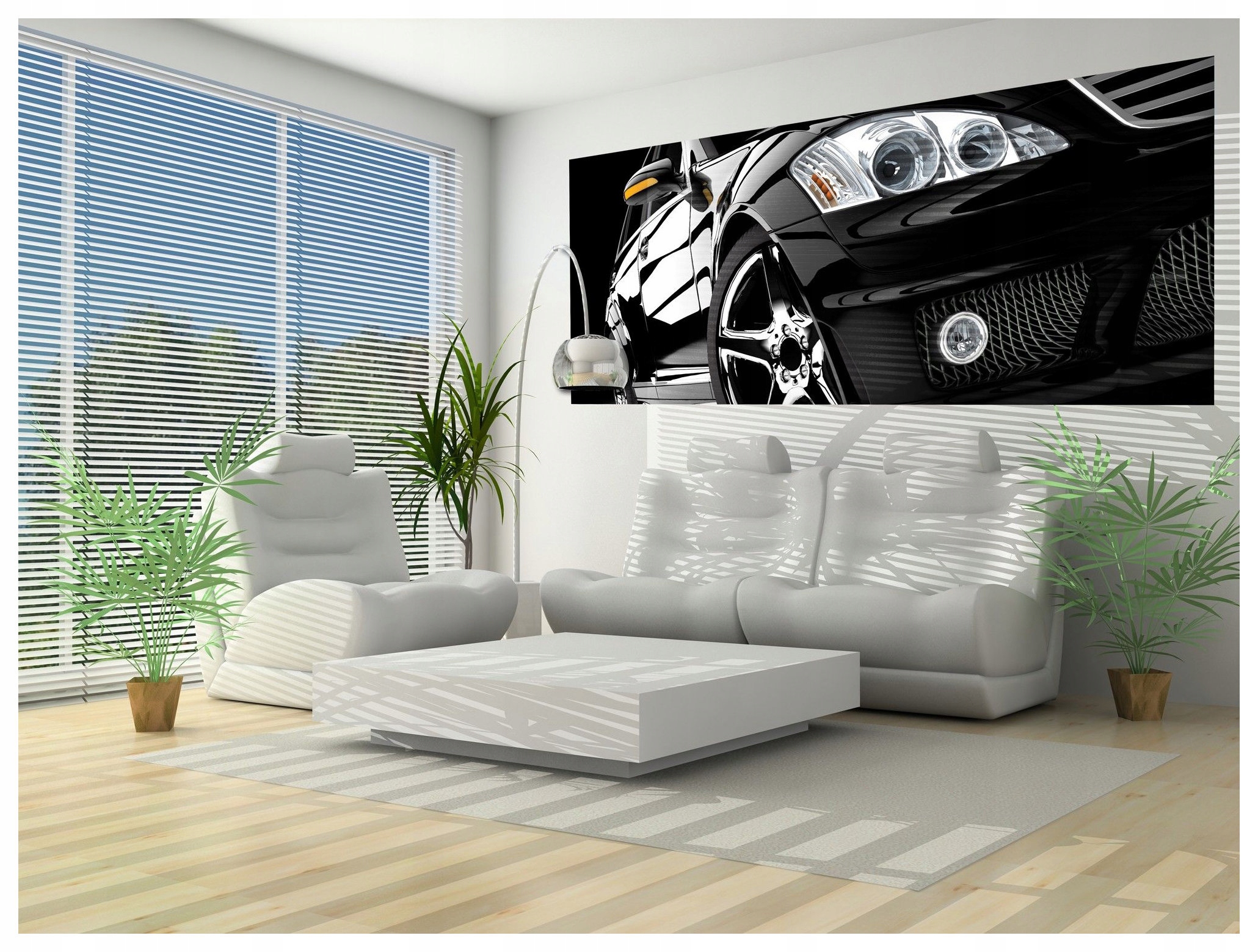 Fototapeta Mercedes S63 Amg černý chrom elegance 250x104 kruh lepidlo