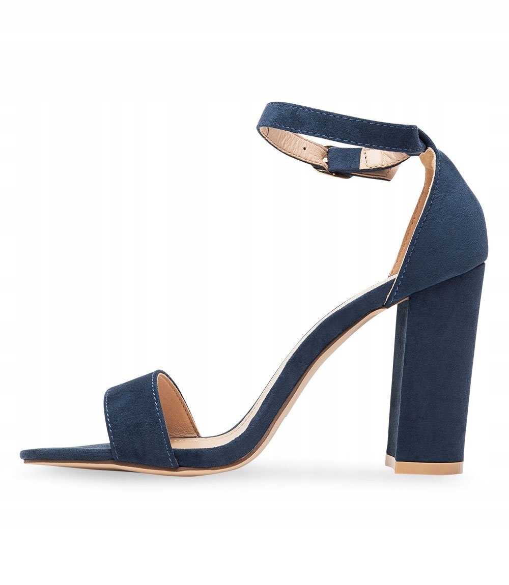 NIEBIESKIE SANDAŁKI NA WYSOKIM SŁUPKU 10 CM 41 Płeć kobieta