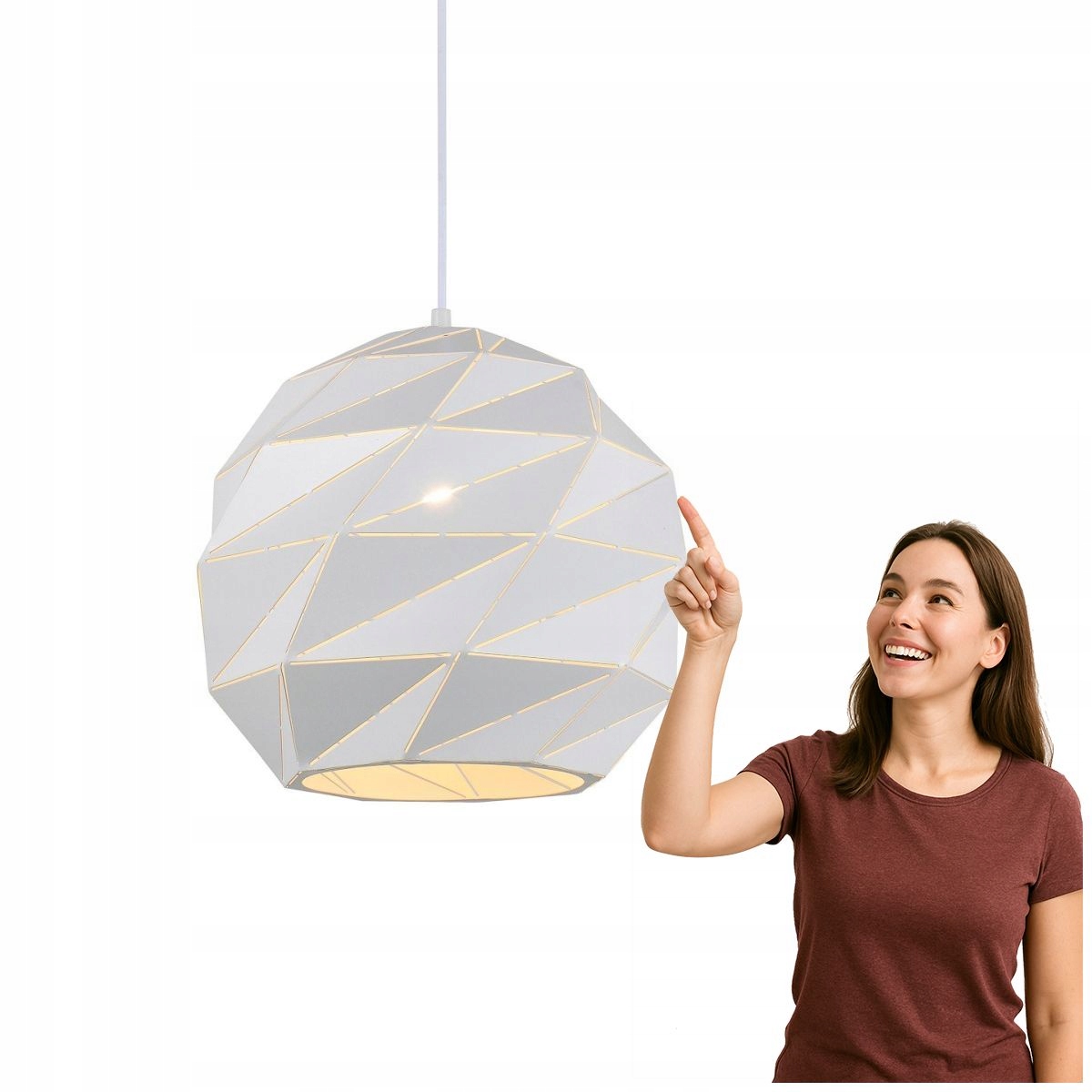 Závěsná lampa Palermo PND-2424-1L-WH Italux