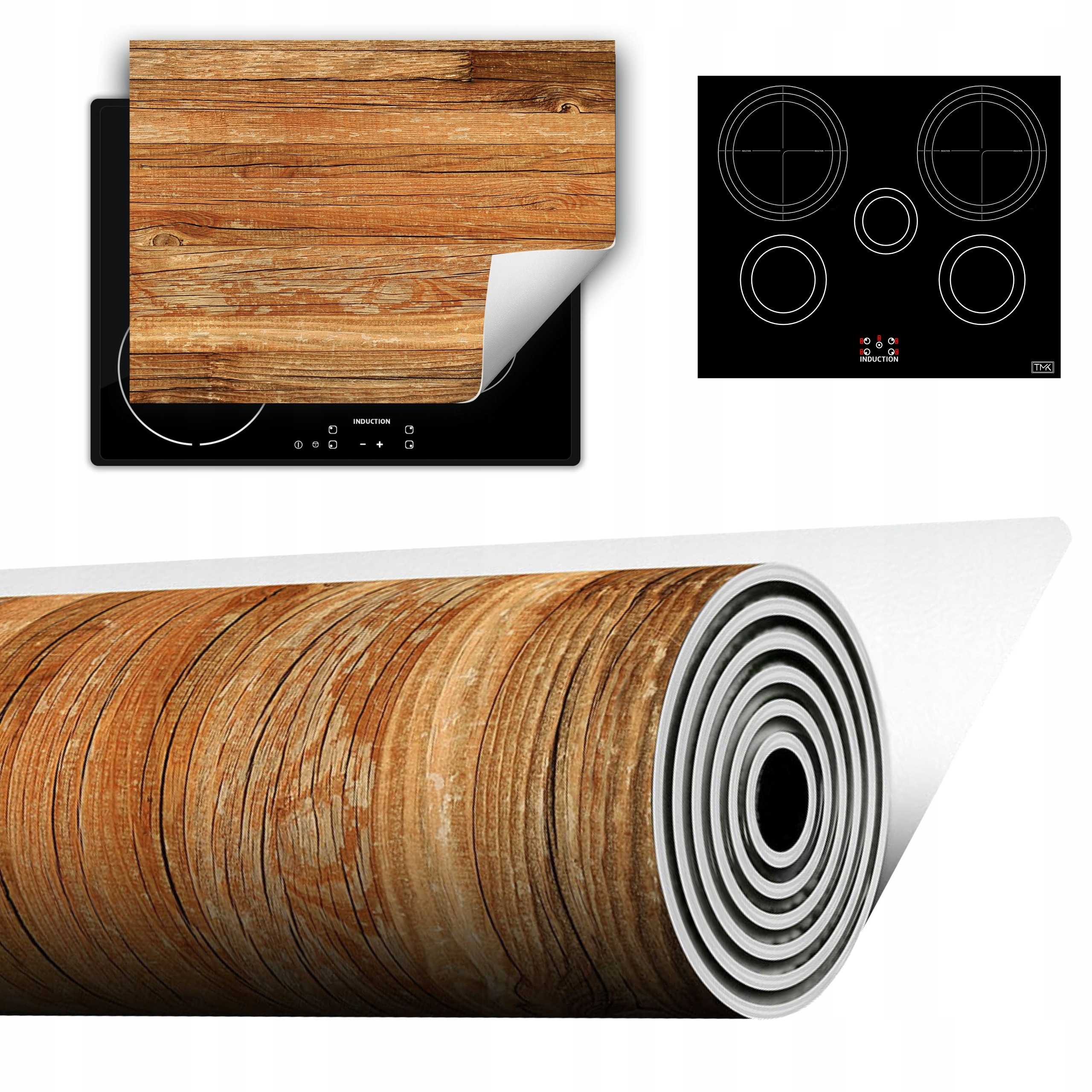 Vinylová Podložka Do Kuchyně Více Místa 70x52 dřevo