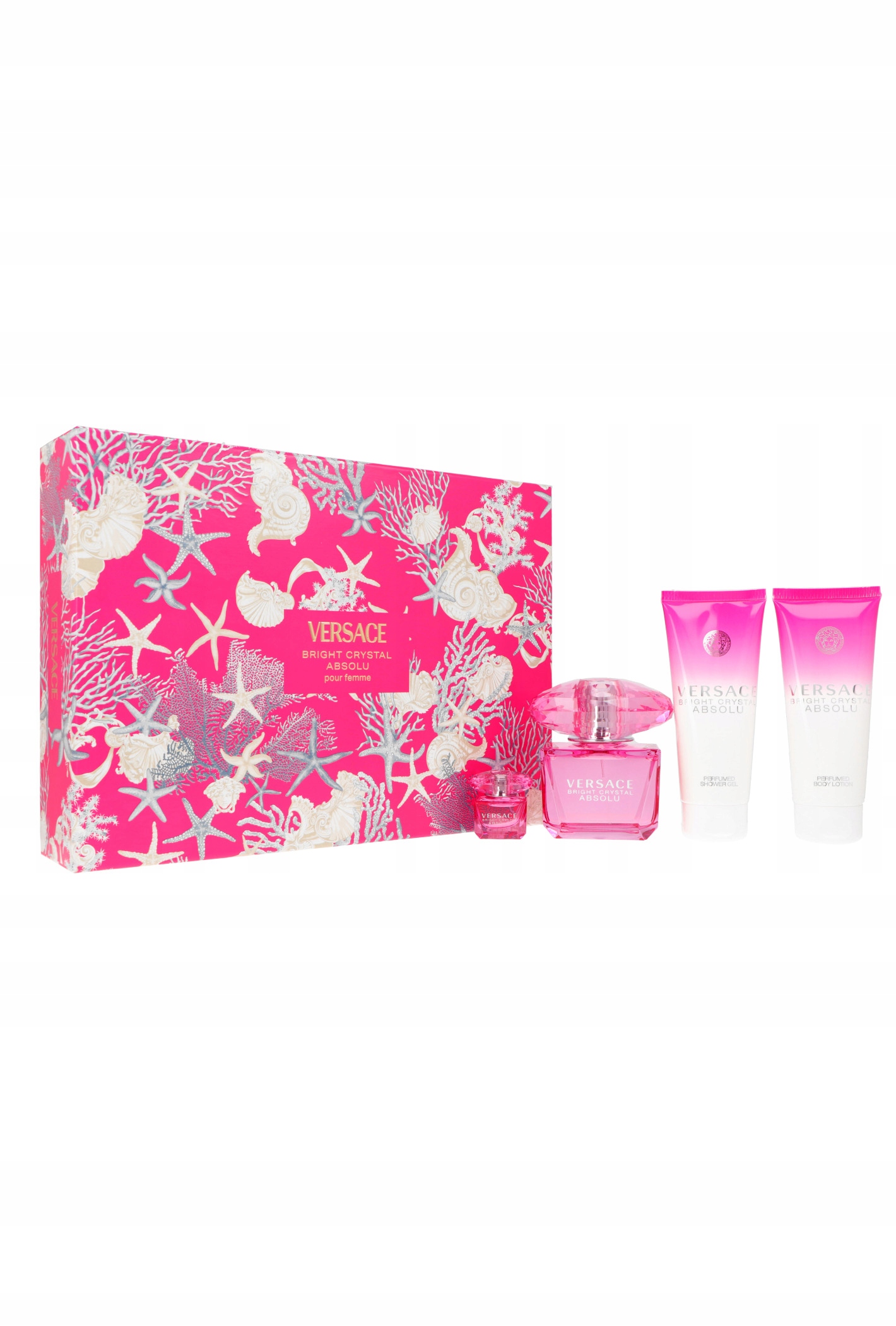 Sada Versace Bright Crystal Absolu Edp 90 ml sprchový gel 100 ml tělový olej