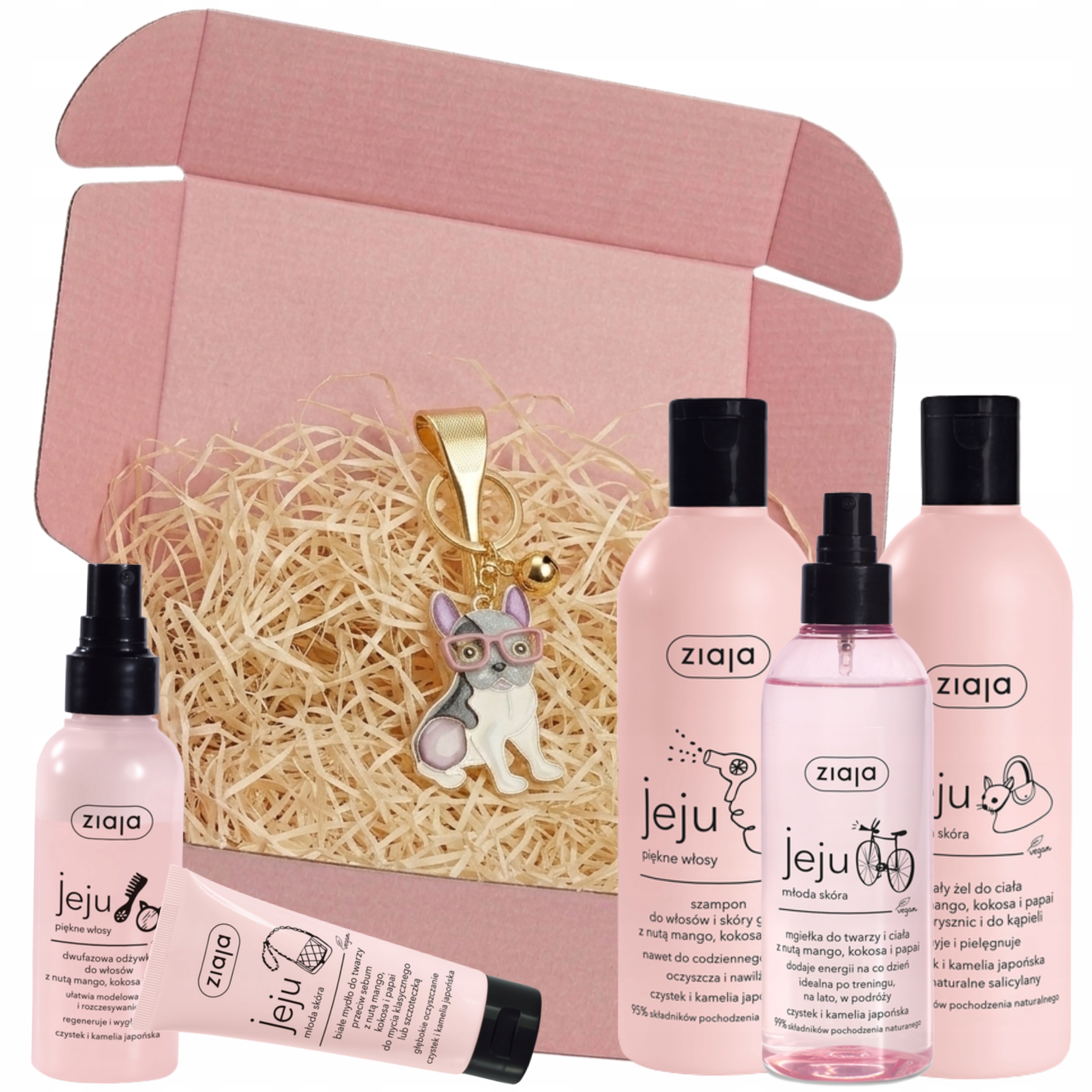 Ziaja Jeju Różowy Zestaw Kosmetyków dla fanki różu Love Pink