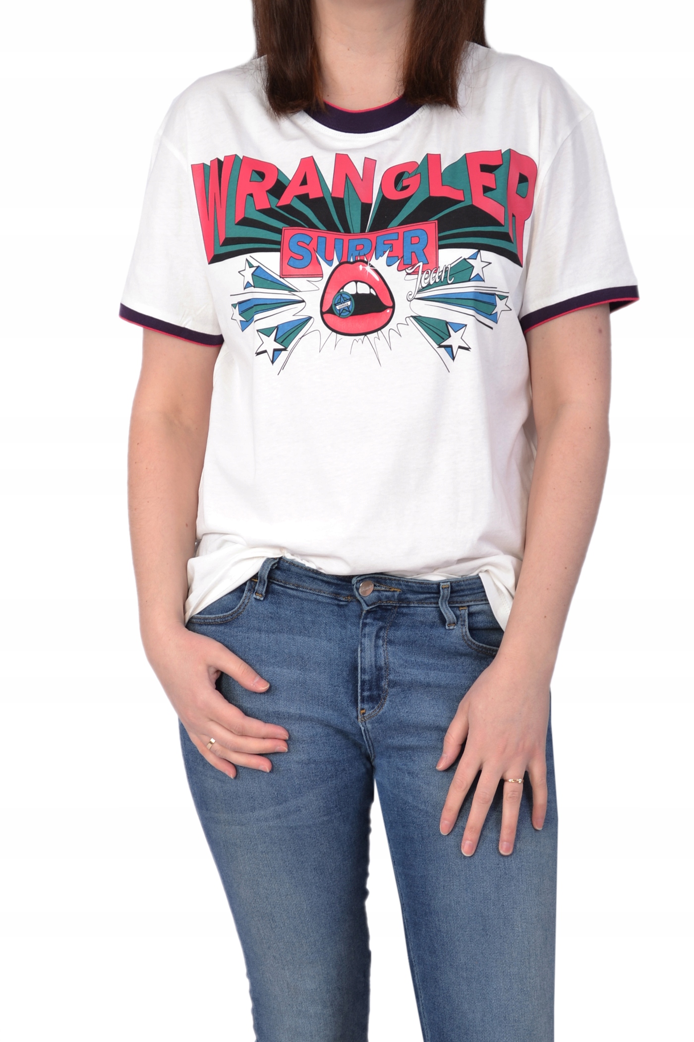

Wrangler Boyfriend Offwhite T-shirt Damski M