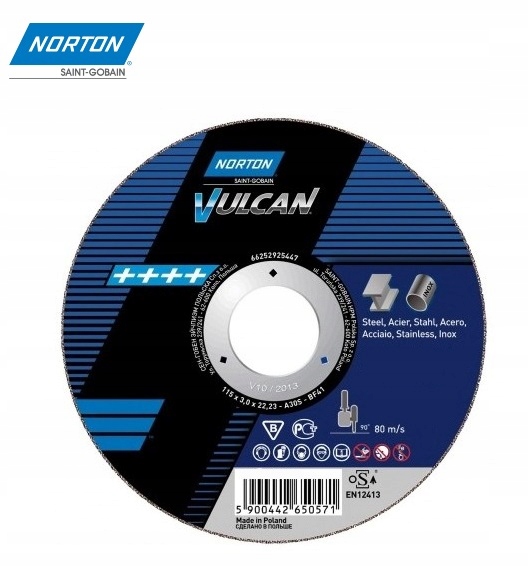 Tarcza do cięcia NORTON Vulcan 115x1,0