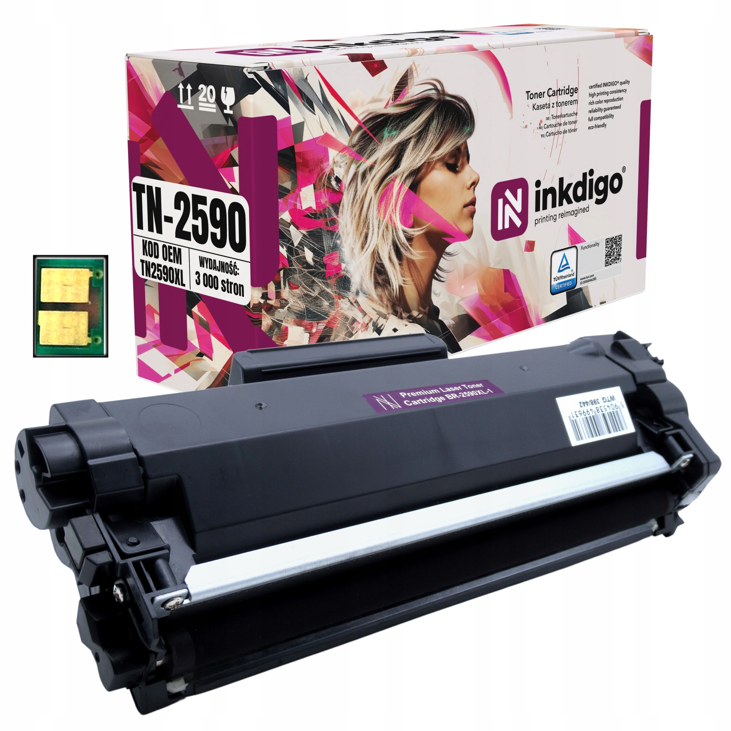 TN2590 XL – Toner pro Tiskárny Brother Dcp L2600D DCP-L2622DW MFC-L2922DW