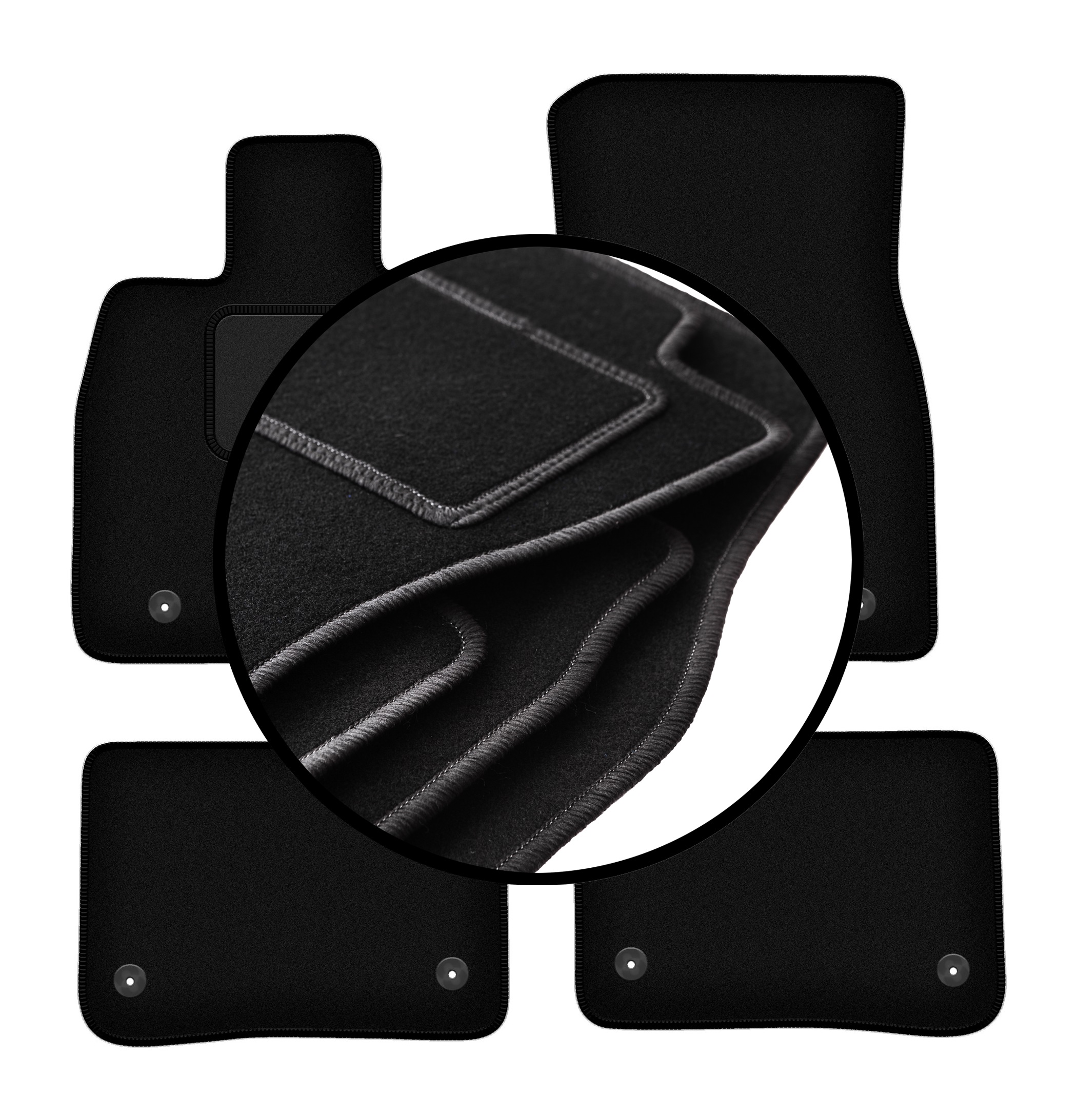 Velurové koberce komplet pro: Cadilac CT6 0 (2016-)