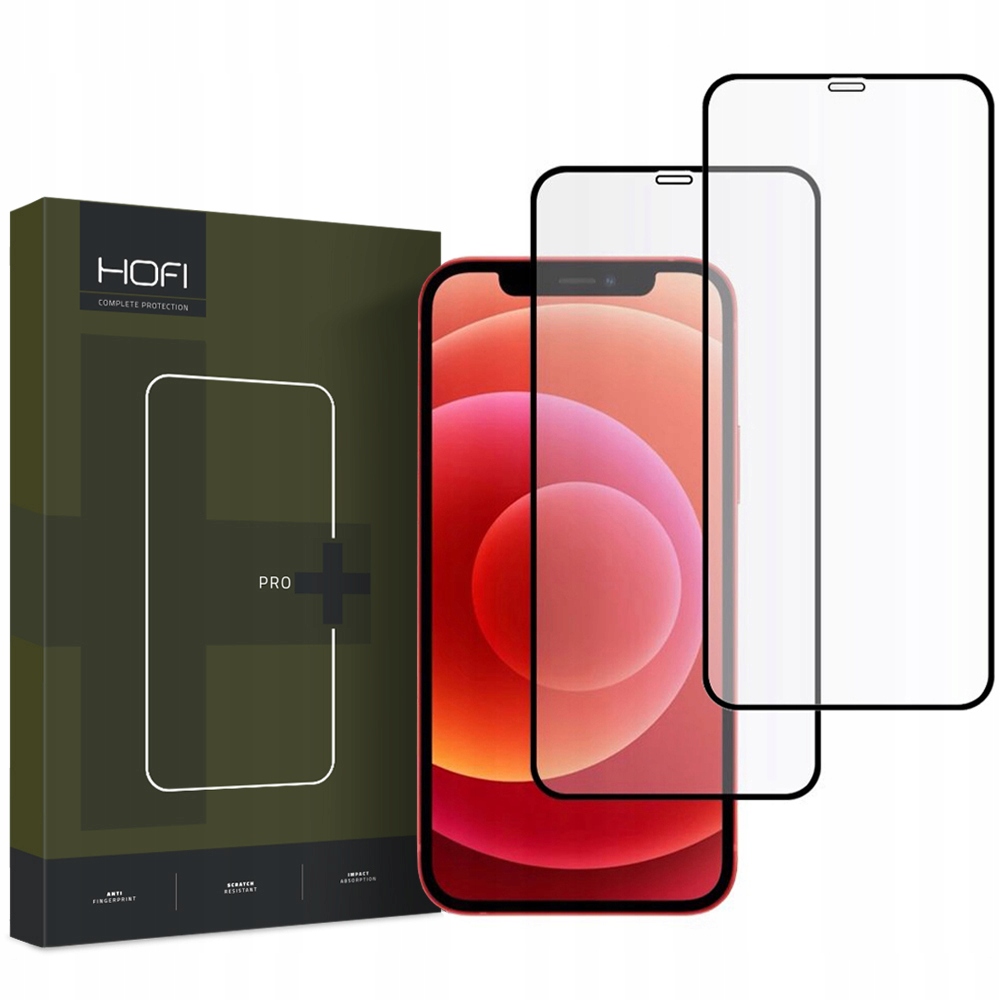 

2-PAK Hofi Szkło Cały Ekran Na Iphone 12 12 Pro