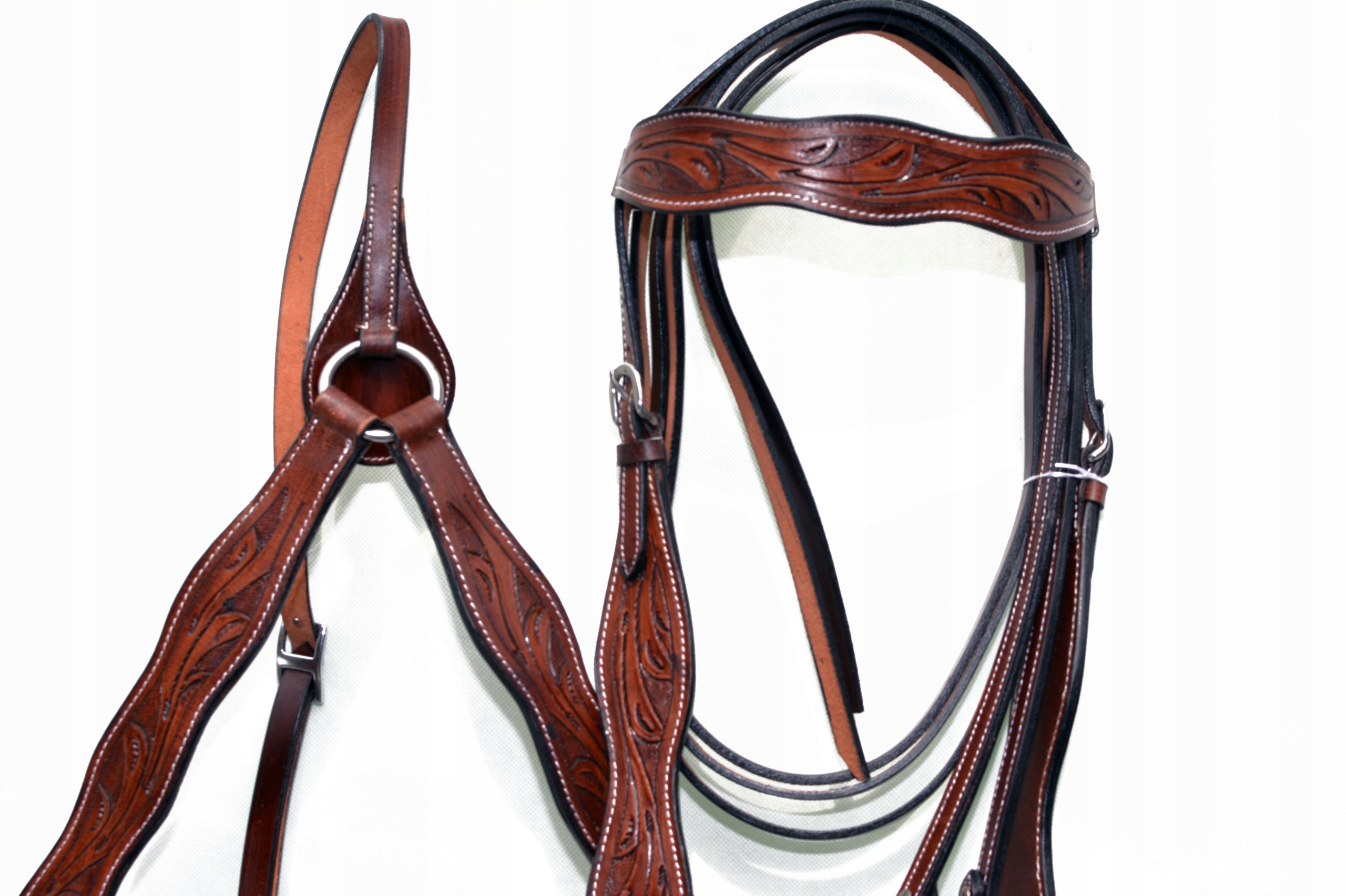 OGŁOWIE WESTERN Z USA+ WODZE+NAPIERŚNIK ROZ. Full Marka bez marki