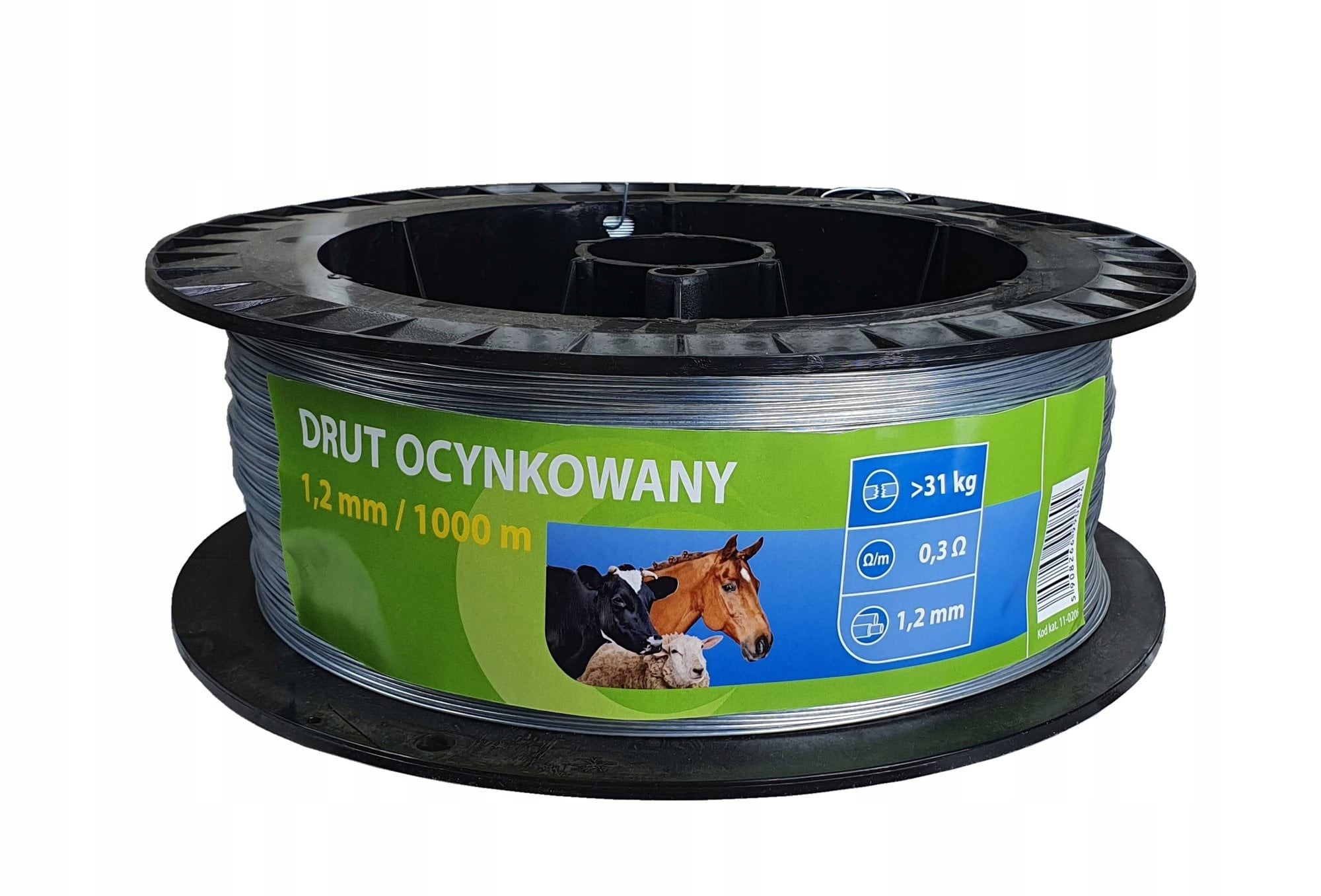 Pozinkovaný Drát Pro Elektrické Ploty Pro Koně Skotu 1,2 mm 1000 m