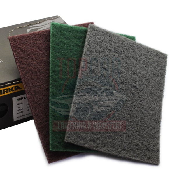 MIRKA WŁÓKNINA ŚCIERNA ARKUSZ BORDOWA 152X229