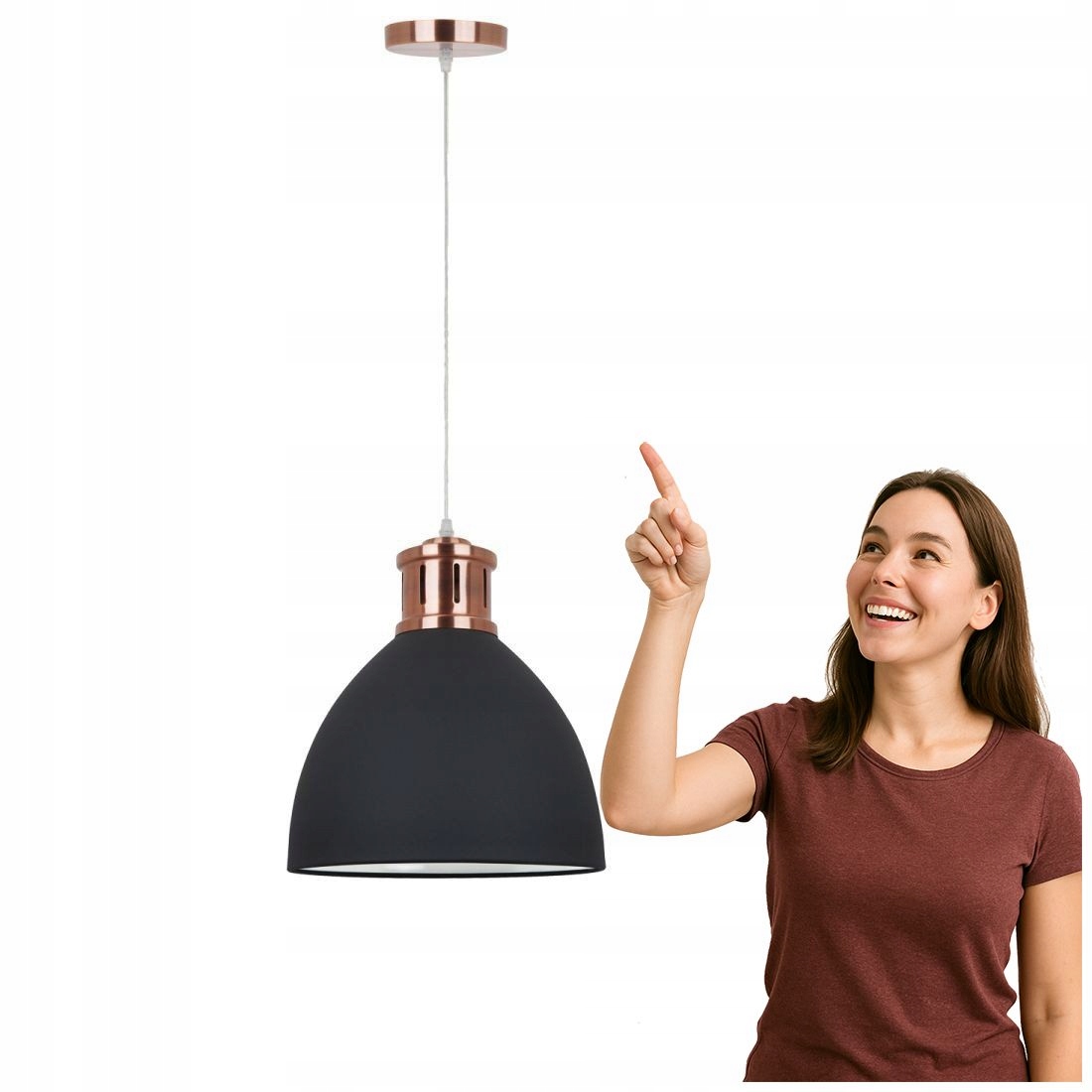 Závěsná lampa Lola MD-HN8100-BK+RC Italux