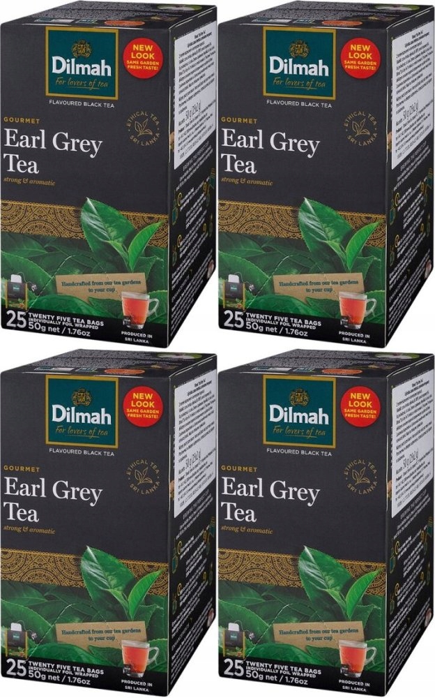 Herbata Dilmah Earl Grey 25 kopert herbata x4