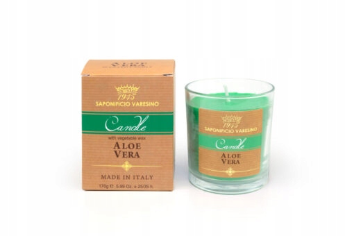 Saponificio Varesino Vonná svíčka Aloe Přírodní složení 170 g