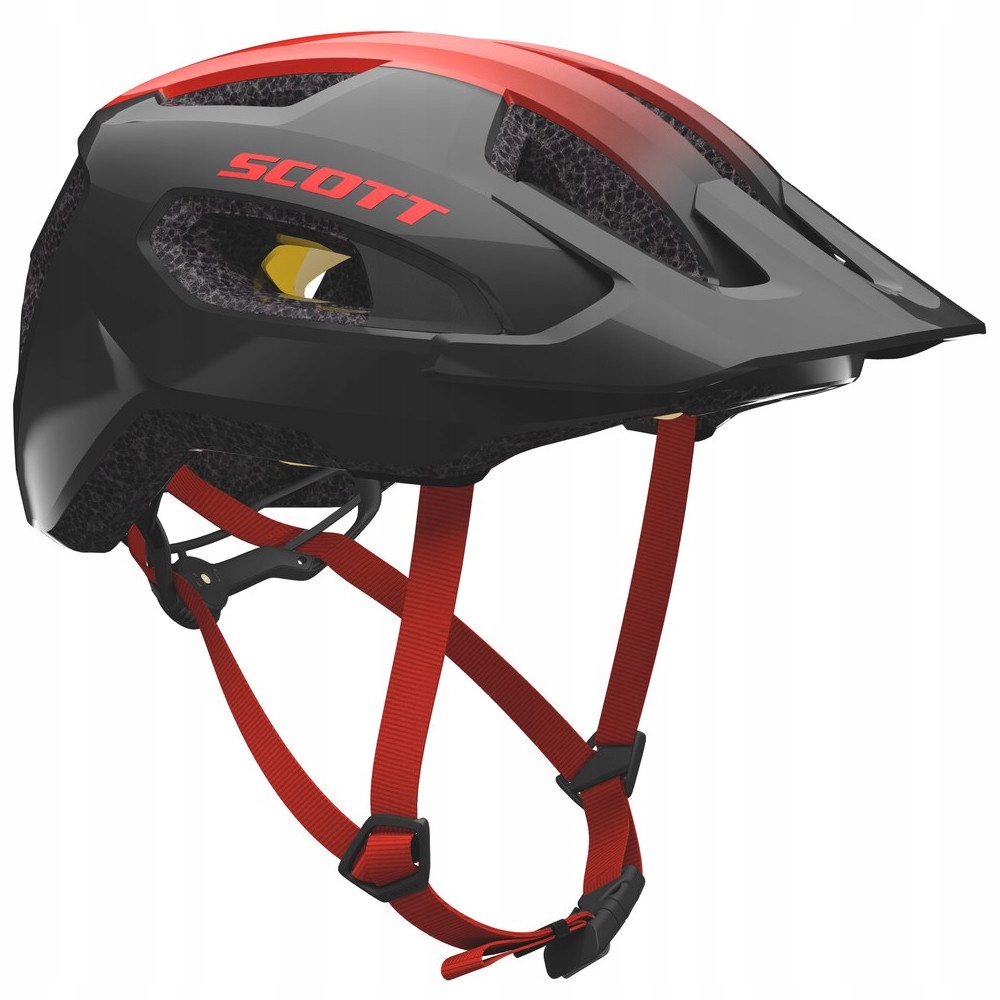 kask Scott Supra Plus (Mips) dark grey/red S/m (52-57cm)