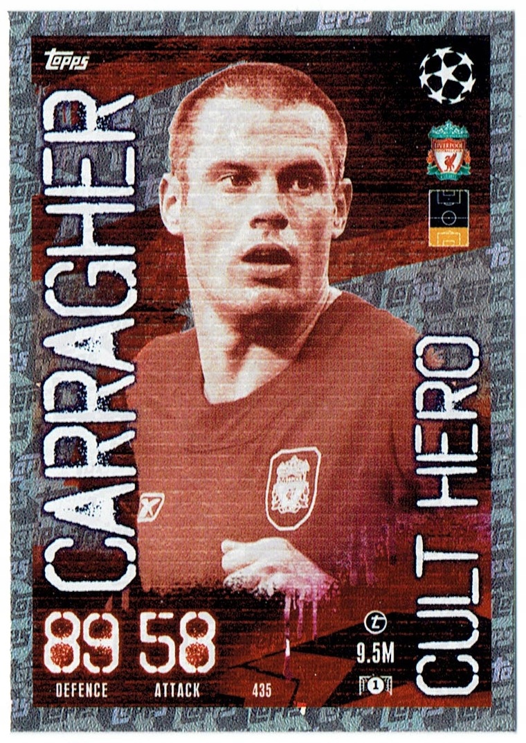 Topps Match Attax 2023-2024 Cult Hero 435 Jamie Carragher Liverpool
