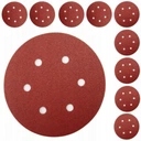 Papier Ścierny 10szt Rzep Krążek Na Dysk Do Szlifierki Wiertarki 150mm P24